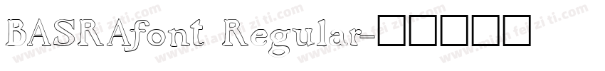BASRAfont Regular字体转换